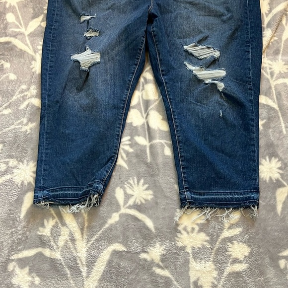 NWOT Torrid Sky High Skinny Crop-torn feel the fit” Sz Torrid Sz 26 - Picture 3 of 12